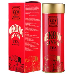 Trà xanh CTV Mekong River Tea hộp thiếc 90g